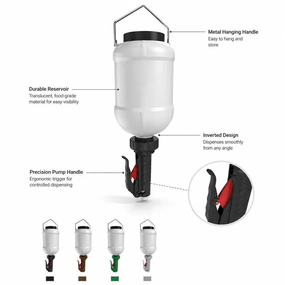 Enduring Plastic Sauce Squeezer 480ml Hanging Design Salad Dressing Bottle Portable Refillable Sauce Dispenser For Coffee