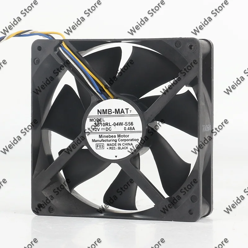 NMB 3610RL-04W-S66 12V 0.48A 9025 9CM 4-pin PWM computer case CPU cooling fan