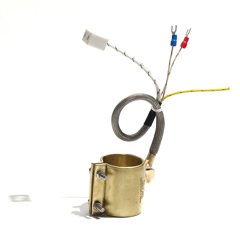1PC 220V Electric Copper Barrel Brass Band Heater Ring ID 48/50/55mm Height 25-70mm For Injection Machine Heater 180-500W