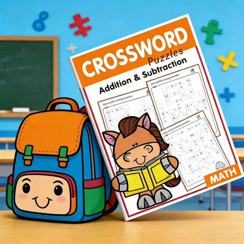 32 Pages Number Filling Exercise Book, Math Fill in The Blank Study Book, Addition and Subtraction Within 20