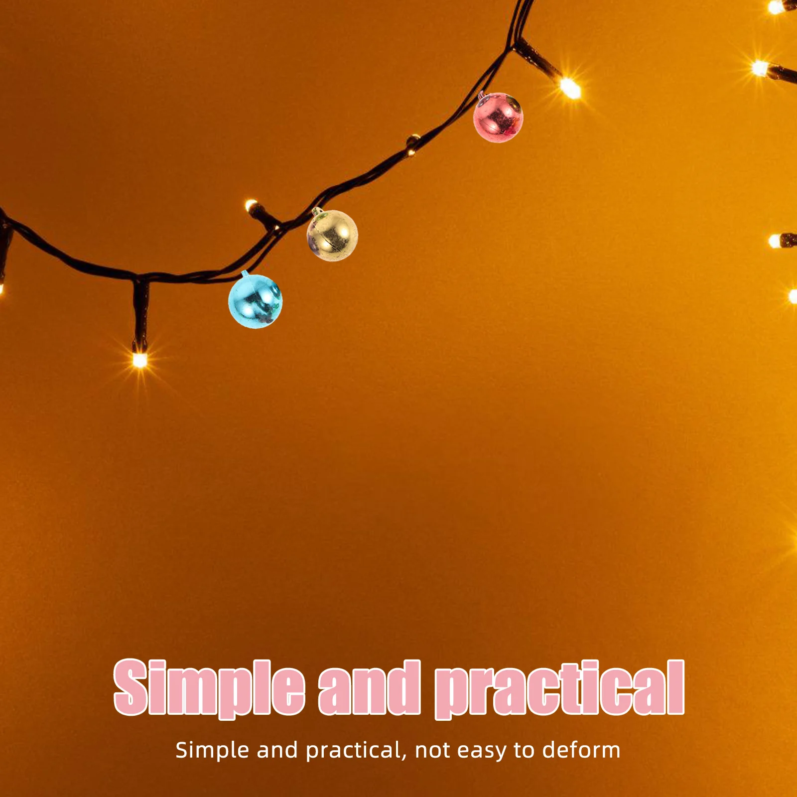 

100Pcs DIY Christmas Plastic Round Bulb Beads Colored Accessories for Jewelry Making Craft Charms Ornaments Christmas Charm