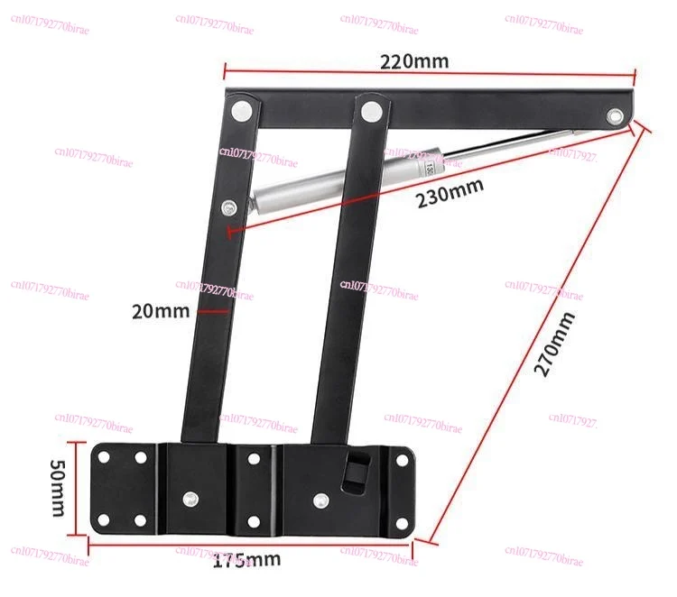

Hydraulic Buffer Coffee Table Lifter Dining Dual-purpose Lifting Folding Bracket Multi-functional Furniture Hardware Accessories