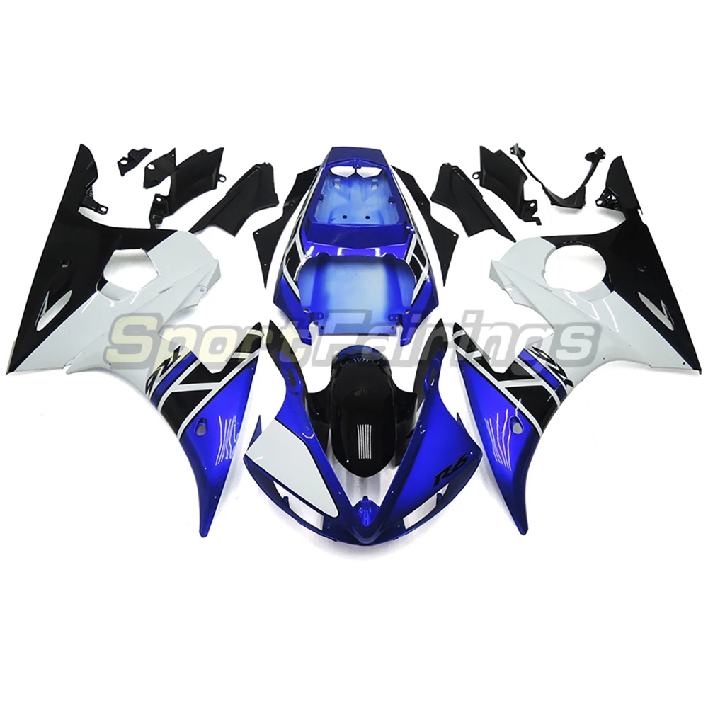 Motorcycle Bodywork Set for Yamaha YZF R6 2003 2004 2005 ABS Plastics Full Fairings Kit High Quality Injection Mold Accessories