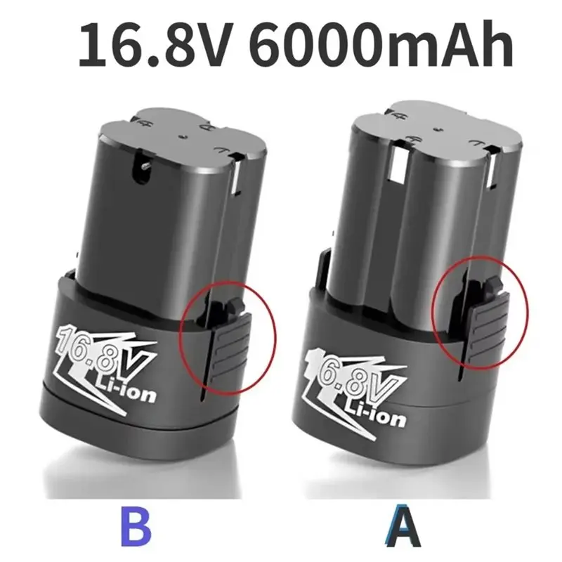 ABZS Universal 6800Mah 16.8V بطارية ليثيوم قابلة للشحن بطارية ليثيوم للمفك الكهربائي لأدوات كهربائية مفتاح القص