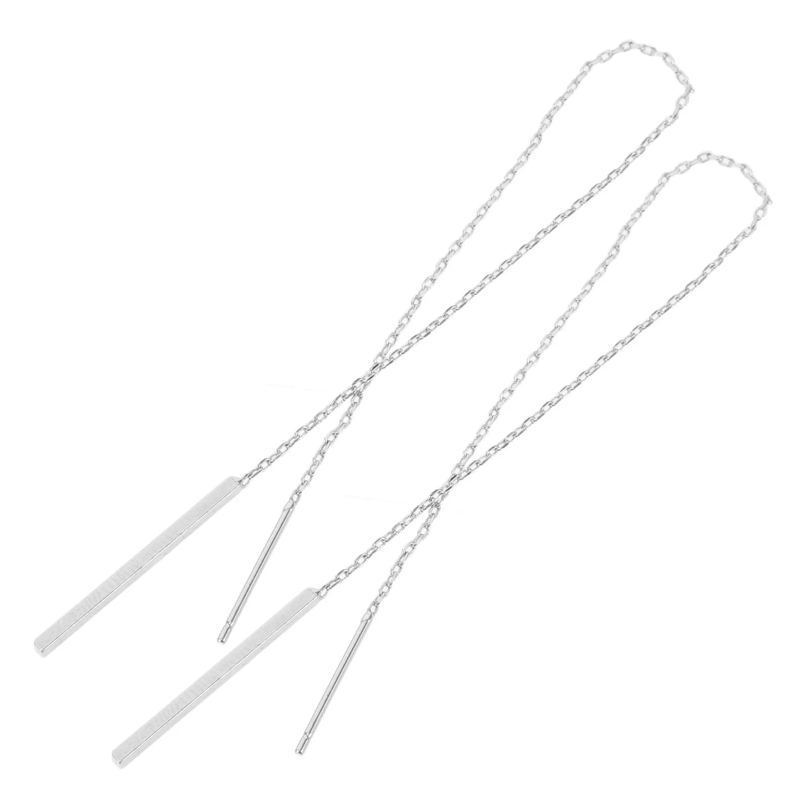 1 пара длинных минималистичных сережек-цепочек с резьбой и кисточками, легкие элегантные висячие украшения для ушей для женщин