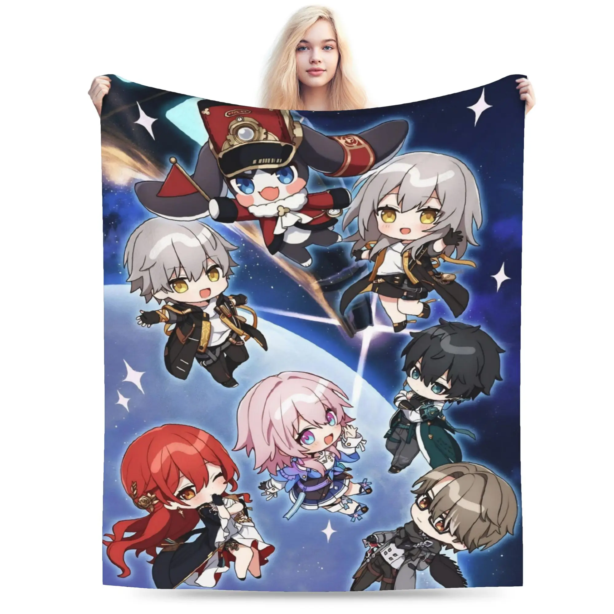 Honkai Star Rail Blanket Ultra Soft  Throw Blankets for Bed 50x60 Inch Multi-size Bedding Throws