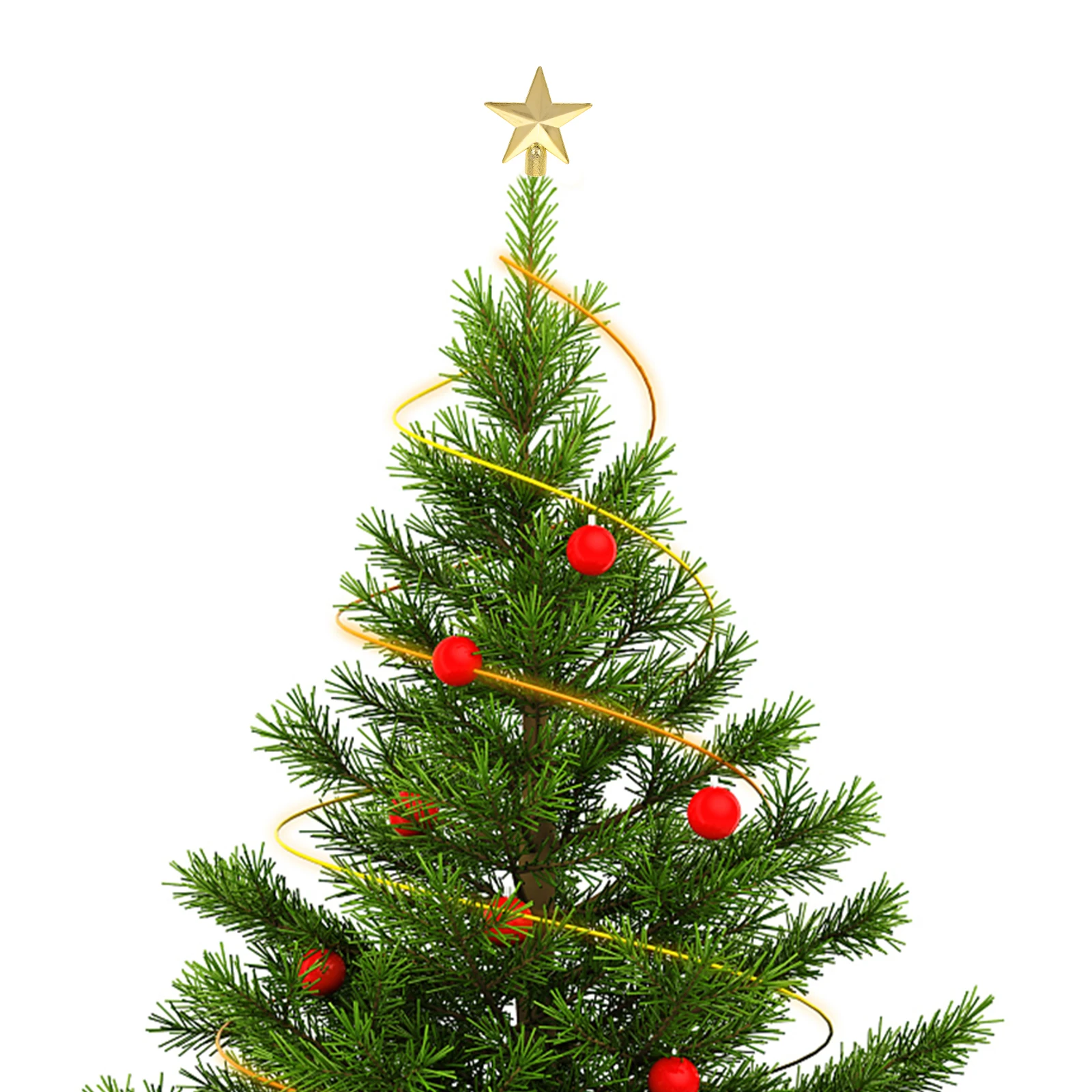 

20pcs Mini 6cm Plastic Star Tree Topper for Christmas Tree Decorations Vintage Home Ornament Xmas Festive Accessories