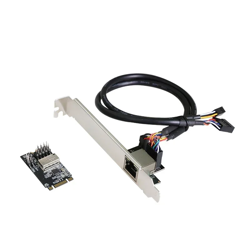 NEW M.2 B-Key M-key to RJ45 Ethernet Network Adapter Card with RTL8111H 10/100/100Mbps lan to ngff
