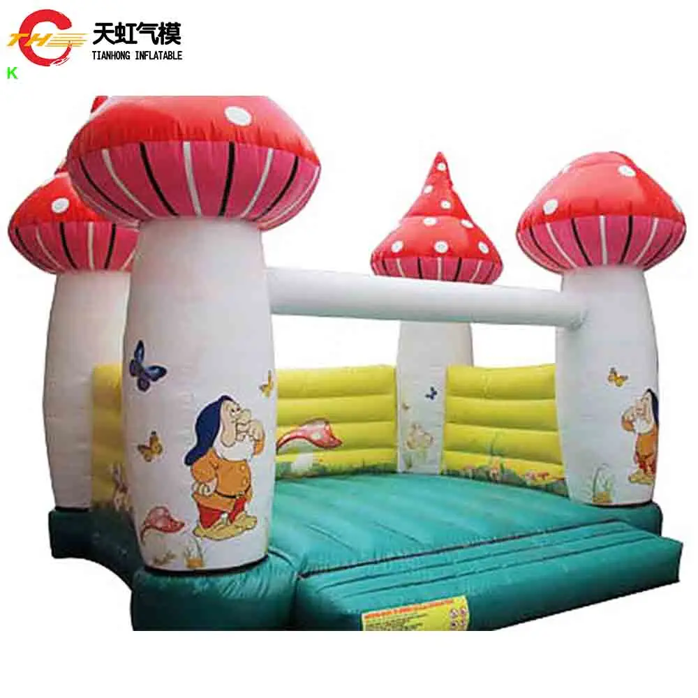 Fast Shipping Mushroom Jump Bouncer Outdoor Carnival Party Inflatable Bouncy Castle for Children Forest Themed