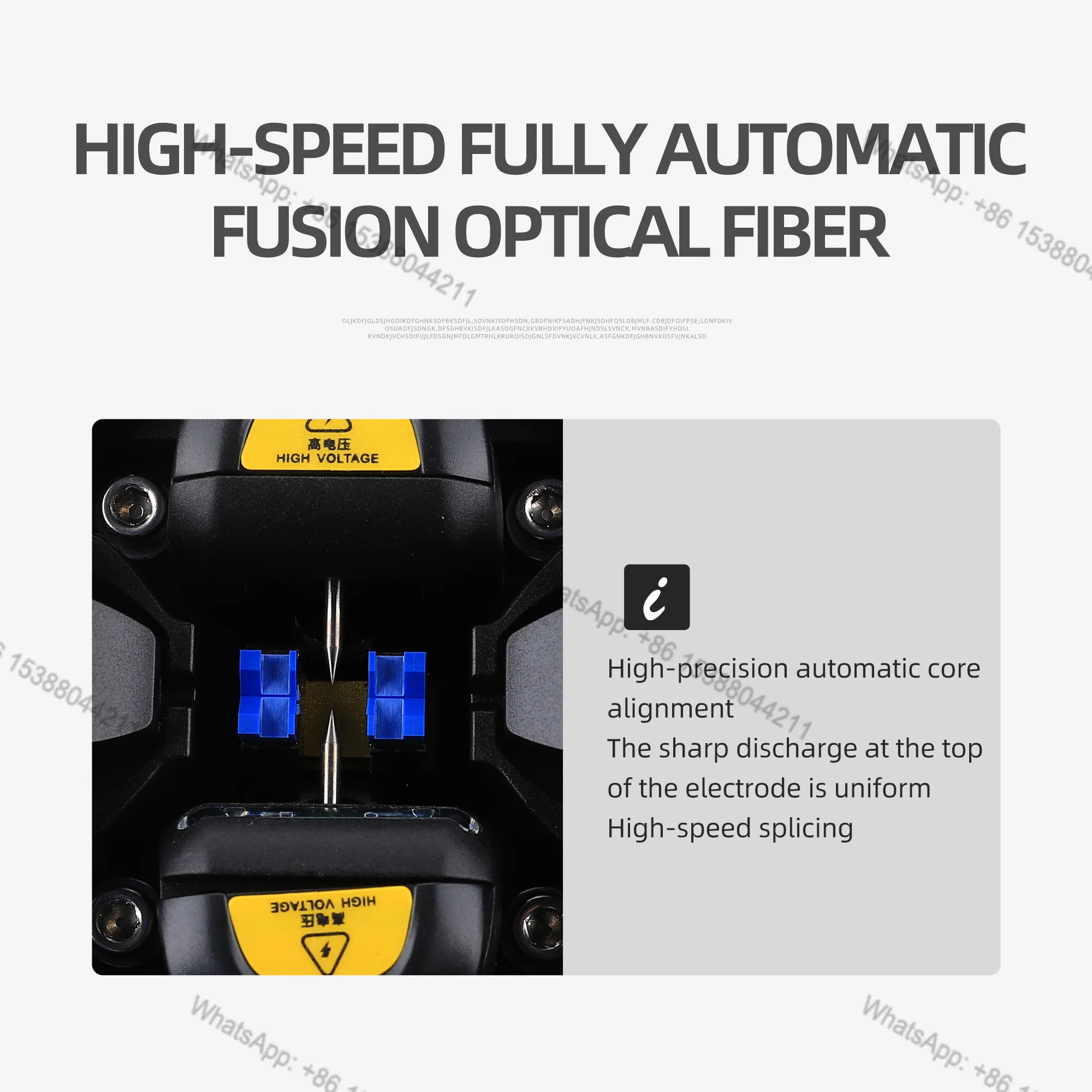 Portable Optical Fiber Cable Welding Machine Built-in Optic Power Meter Visual Fault Locator FTTH Fusion Splicer Tool Box Suit