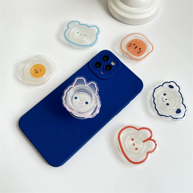 Cartoon Animal Korean Cute Bear Folding Grip Holder Socket Pocket Support Mobile Phone Finger Ring Griptok Expanding Stand