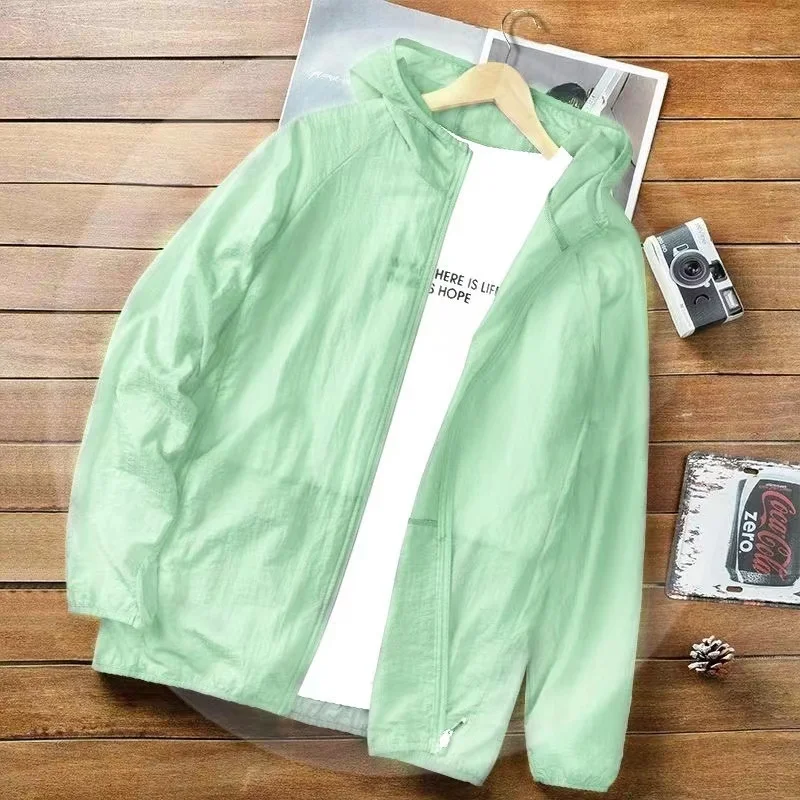 Quick Dry Breathable Sunscreen Lightweight Coat for Women And Men UV Protection Thin Jacket for Running Camping Hiking Traveling image 5