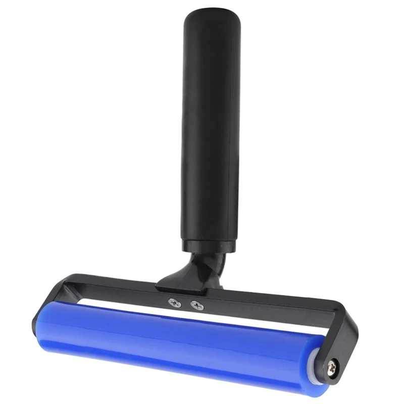 Alat Pembersih Anti Statis Rol Penghilang Debu Rol Film Layar Rol Silikon untuk Rumah Tangga 15.2Cm/6 Inci