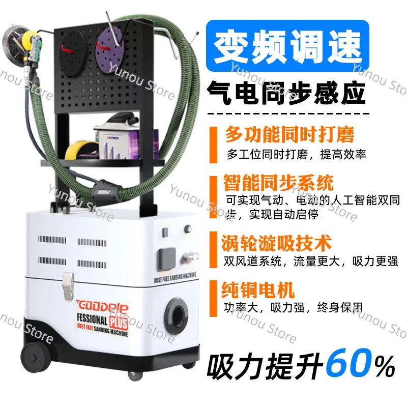 Pneumatic Polishing Machine, Car Dust-free Dry Grinding Machine, Putty Paint, Electric Atomic Ash Vacuum Painting