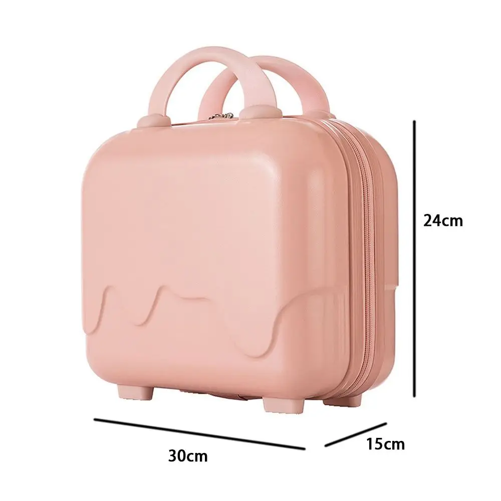 ABS Travel Suitcase Portable Travel Mini Luggage Box Zipper Organizer Boarding Case For Women