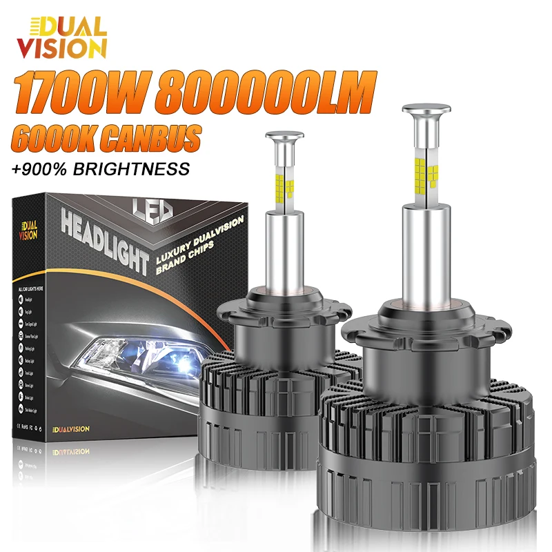 

1700W D1S D3S D2S D4S Led Headlights CANBUS 360 1:1 HID D5S D8S D1R D2R D3R D4R Xenon Lamp Super Bright 30PCS CSP Turbo Lights