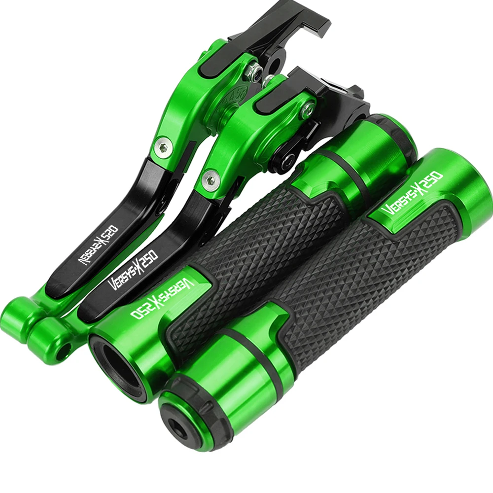 

Motorcycle Accessories Adjustable Brake Clutch Levers Handlebar Hand Grips ends FOR KAWASAKI VERSYS-X250 VERSYSX250 2017-2021