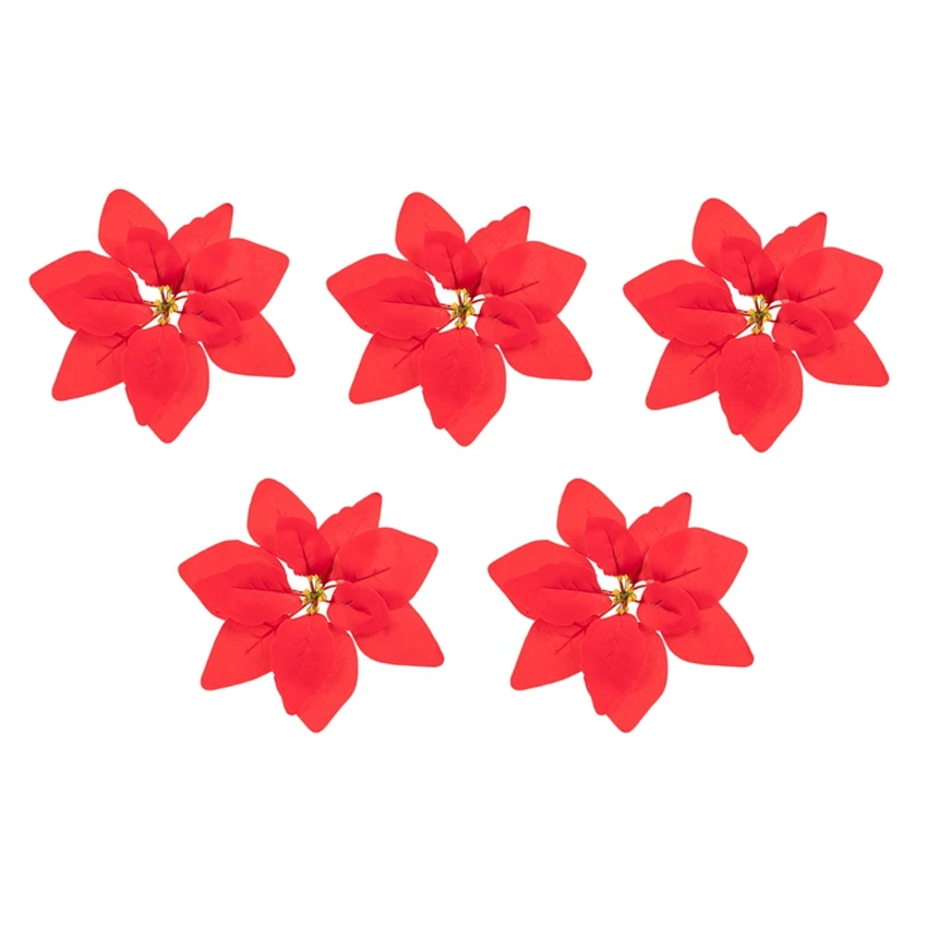 

5/10PCS Artificial Flowers Wedding Autumn Christmas Decorati Home Room Table Scrapbook Yard Garden Rose Archway Background Wall