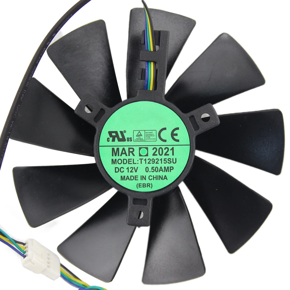 For ASUS R9 280X-DC2T-3GD5-V2 Graphics Card Cooling Fan T129025SU 5Pin