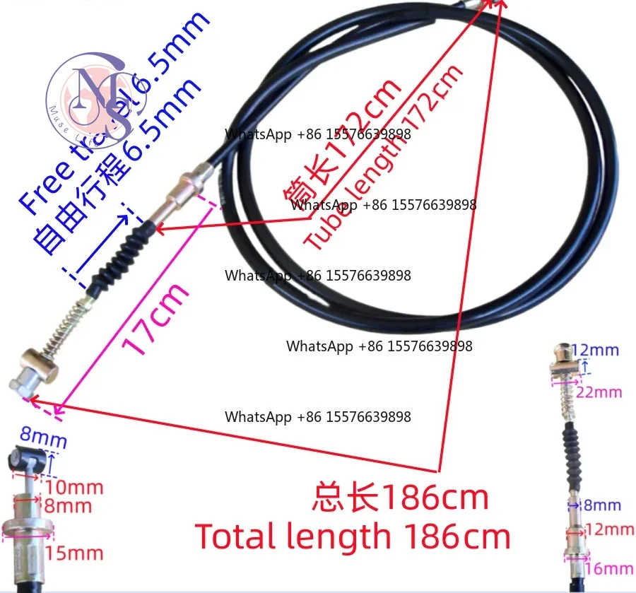 ZOCI-FOR-ZY125T Brake Cable For Fire149 RS Lym RSZ JOG 5WB 4CW Motorcycle Replacement Parts