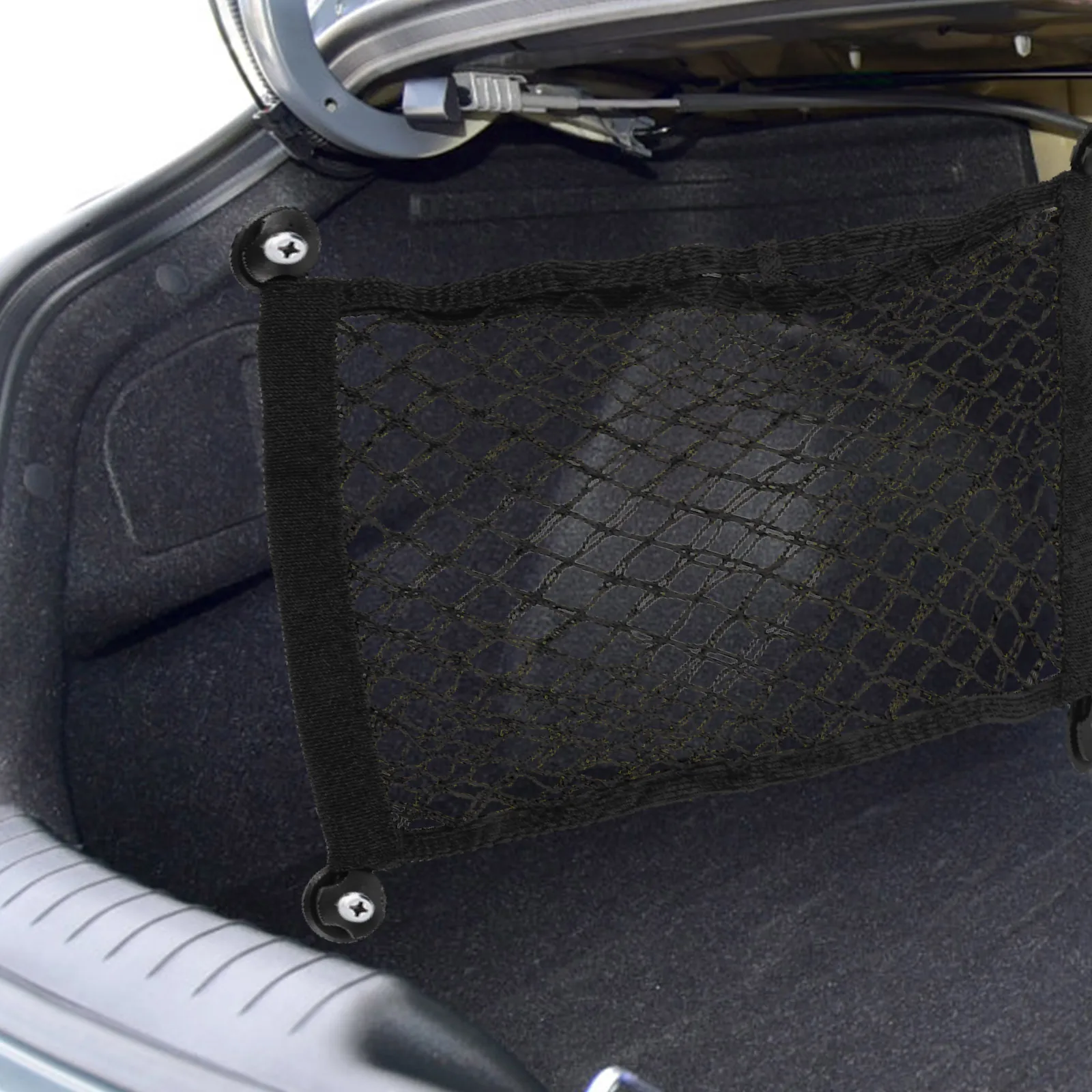 

Car Trunk Heavy Duty Polyester Mesh Storage Rear Cargo Net Organizer Mesh Cargo Net Car Accessories SUV Truck Pickup