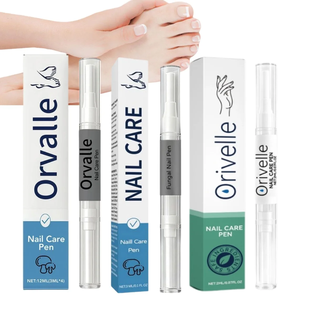 Bolígrafo para el Cuidado de las Cutículas de Uñas con Aceite de Árbol de Té Premium Orvalle, Suero Fortalecedor para Uñas Agrietadas y Frágiles, Hidratación Duradera
