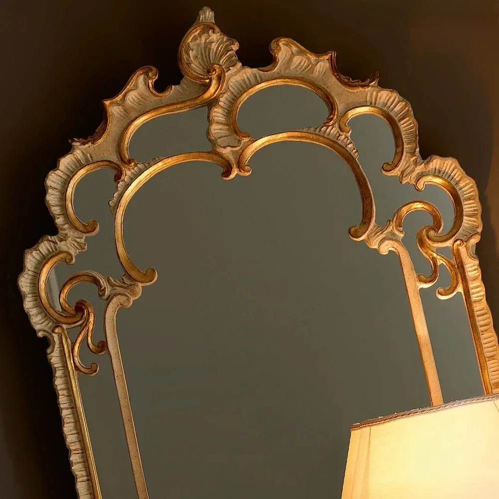 Elegant Italian Console Table Mirror Designer Classic Ornate Wall Mirror