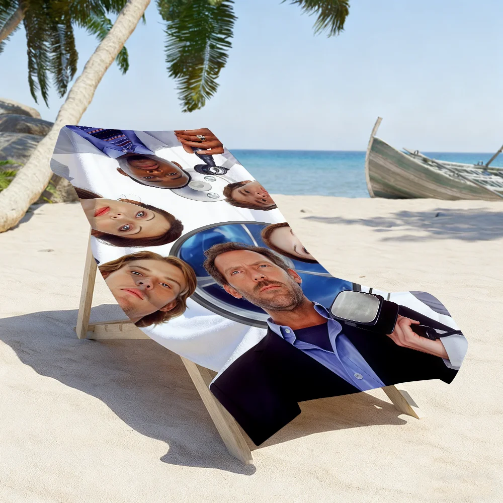 TV Dr. Freak H-House MD Towel Sports Quick Dry Travel Camping Gear Sandproof Soft Light Large Beach Towel