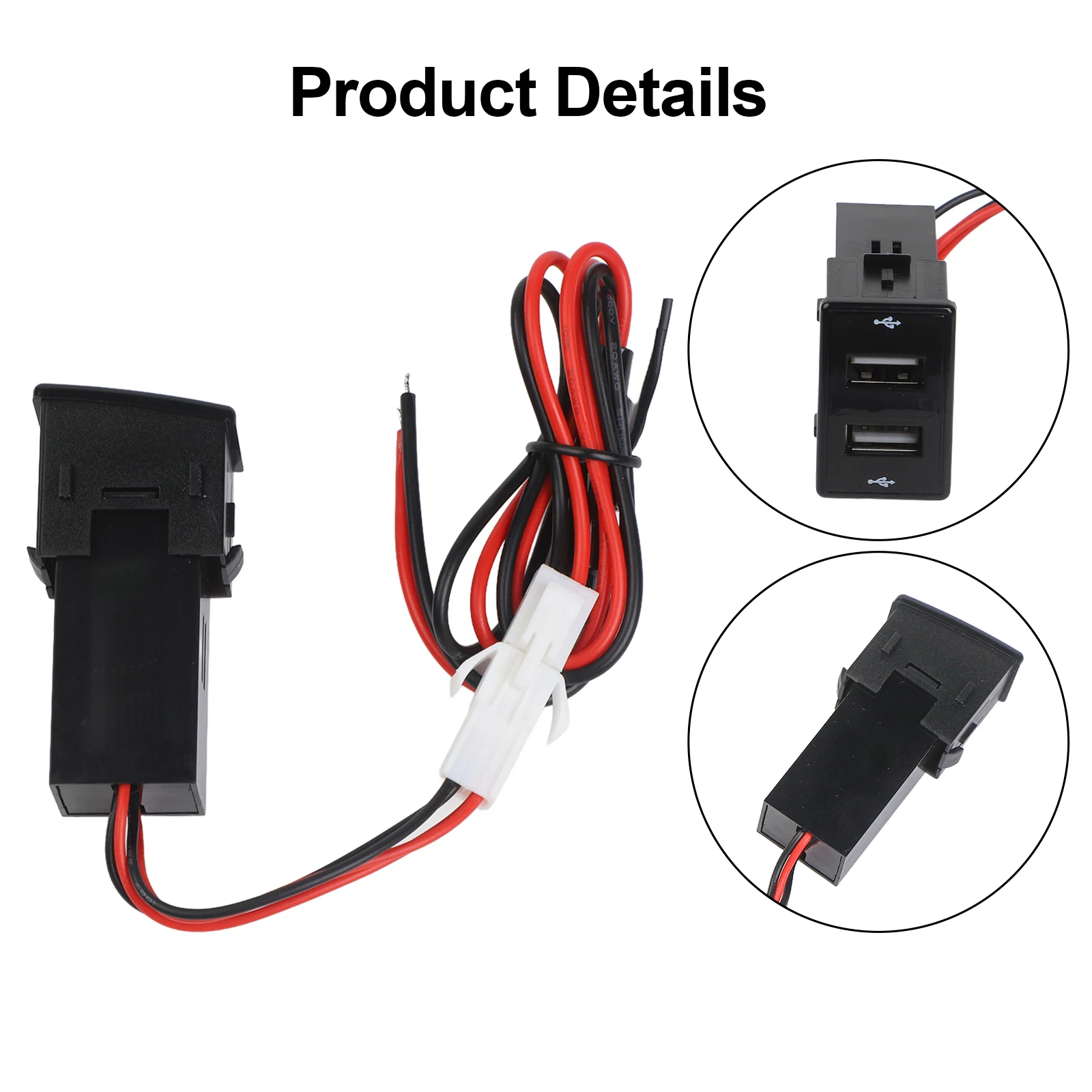 USB Charging Socket Wiring Kit Compatible with For Isuzu DMAX MUX V Cross and For Holden Models from 2012 to 2020