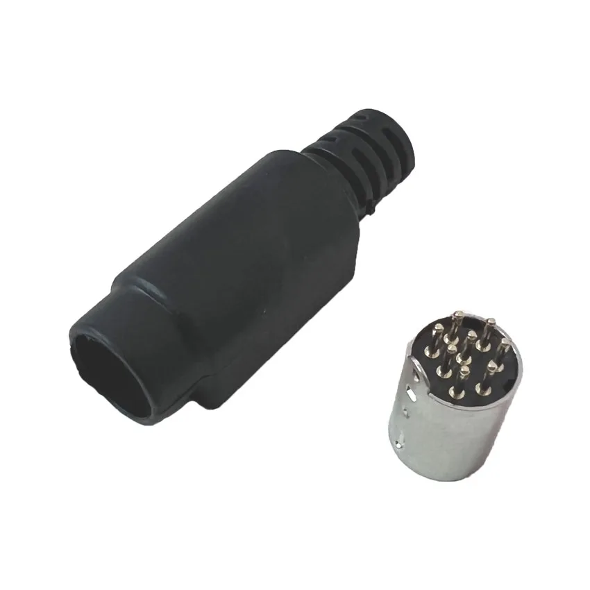 DIY for Soldering Cables Mini DIN Connector S-Video terminal Circular 8 Pin Male/Female With Plastic Handle Adapter socket