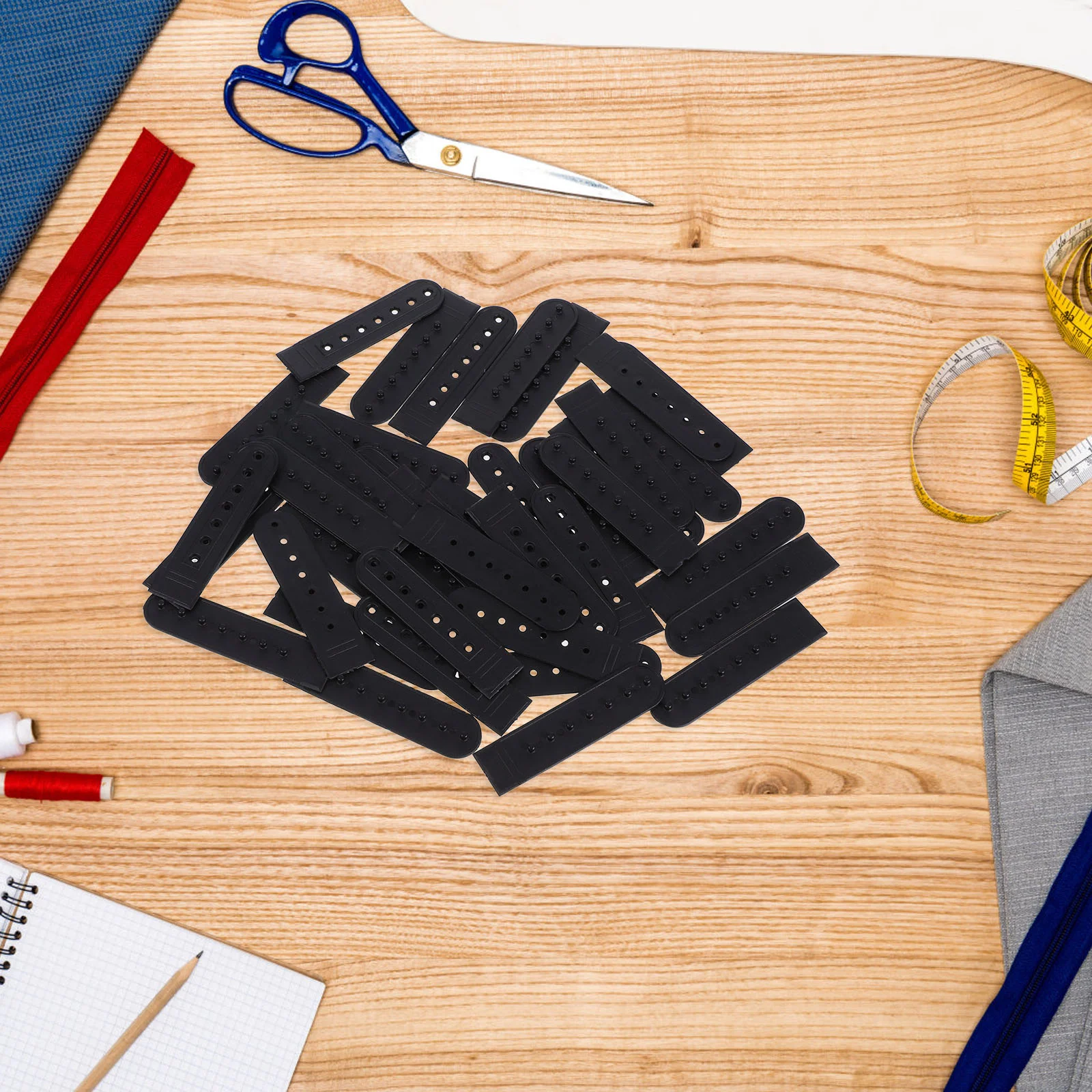 20 Pcs Hat Buckle Replacement Snap Back Extension Extender Snapback Straps Cap Size Black Clip Hard Accessories