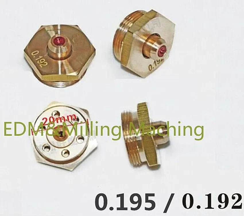 

1PC CNC Wire Cut EDM Machine Ruby Diamond Water Nozzle Guid 0.192mm 0.195mm For Sparks Machine Service