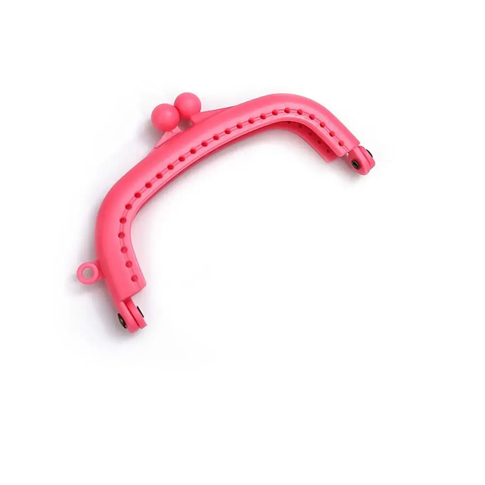 Mini Plastic Purse Frame Kiss Clasp Candy Color Bag Hardware Bag Kiss Clasp Lock Purse Frame Bag Making