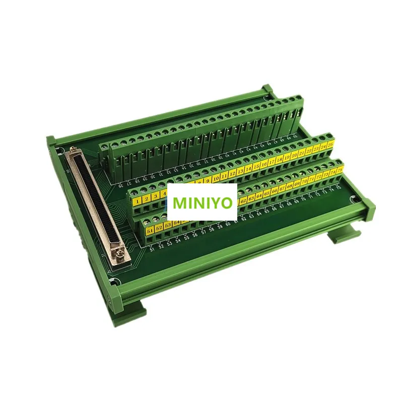 SCSI100P-A SCSI-100 Female port SCSI-100F-DB-C slot acquisition card Terminal Block Breakout Board Adapter DIN Rail Mounting