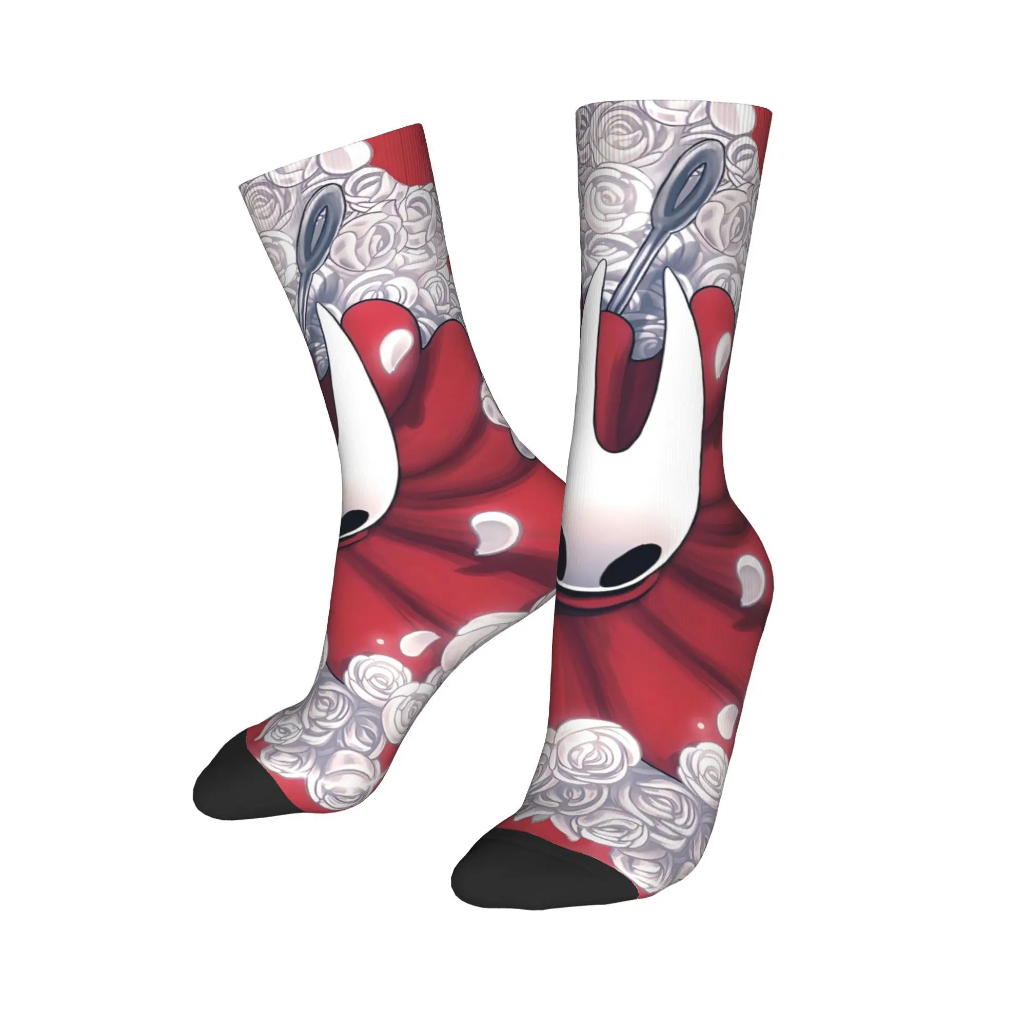 

Cool Hollow Knight Silksong Спортивные носки Полиэстеровые носки для экипажа унисекс, впитывающие пот