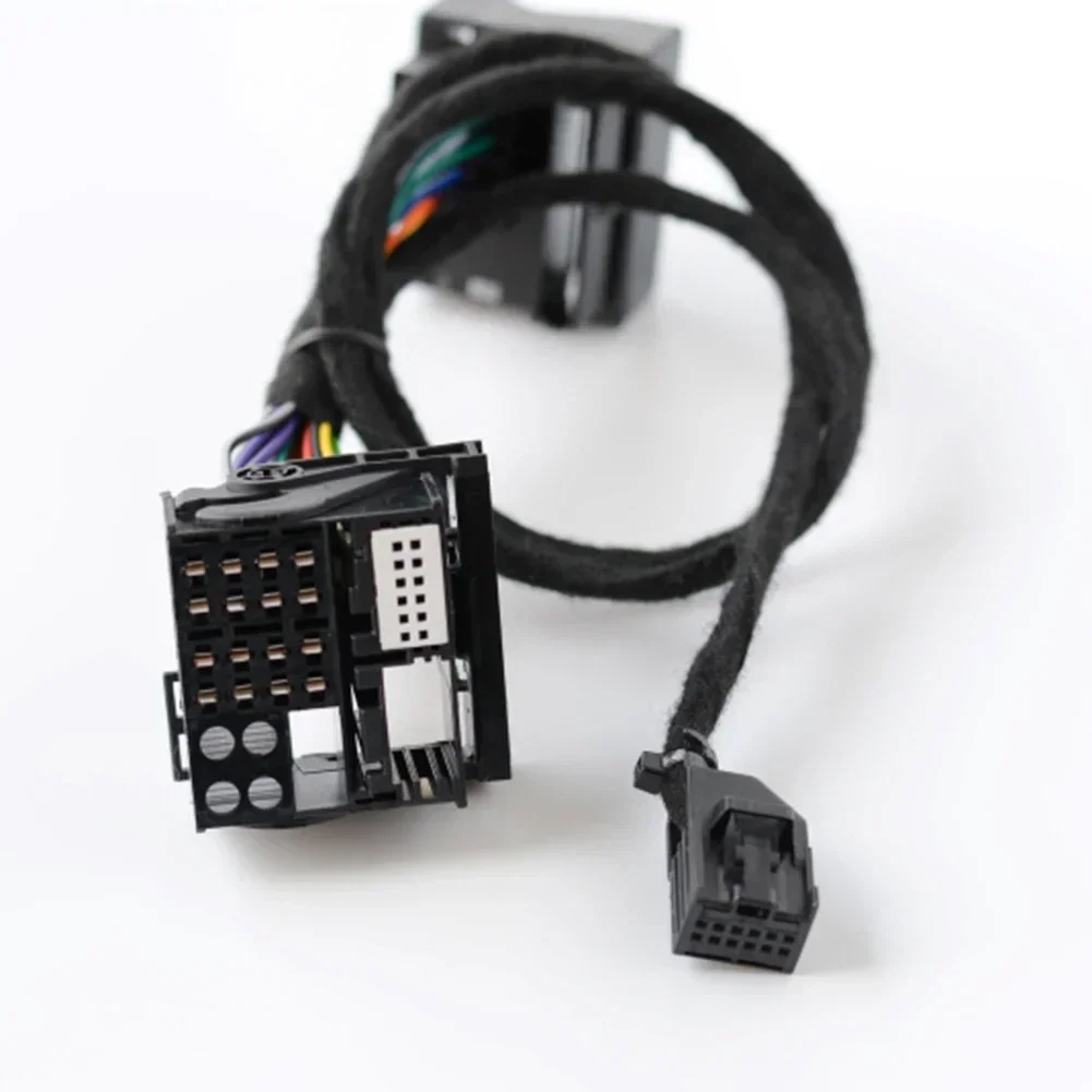 

Автомобильный аудио плюс AMI мультимедийный музыкальный интерфейсный кабель черный 12 В задняя часть радио для гольфа для Skoda для Superb для RCD510