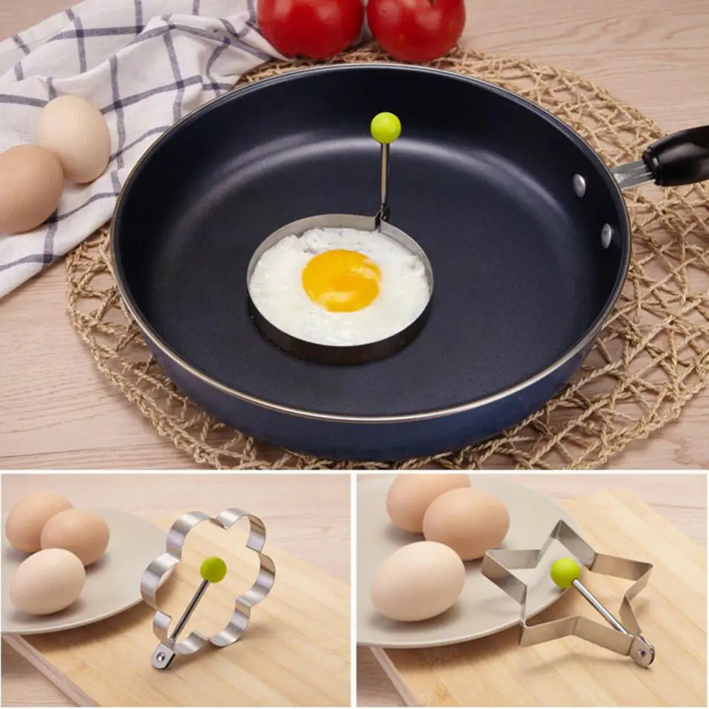 Poached Egg Mold Stainless Steel Creative Fried Egg Tool Home Kitchen Breakfast Gadgets Accessories