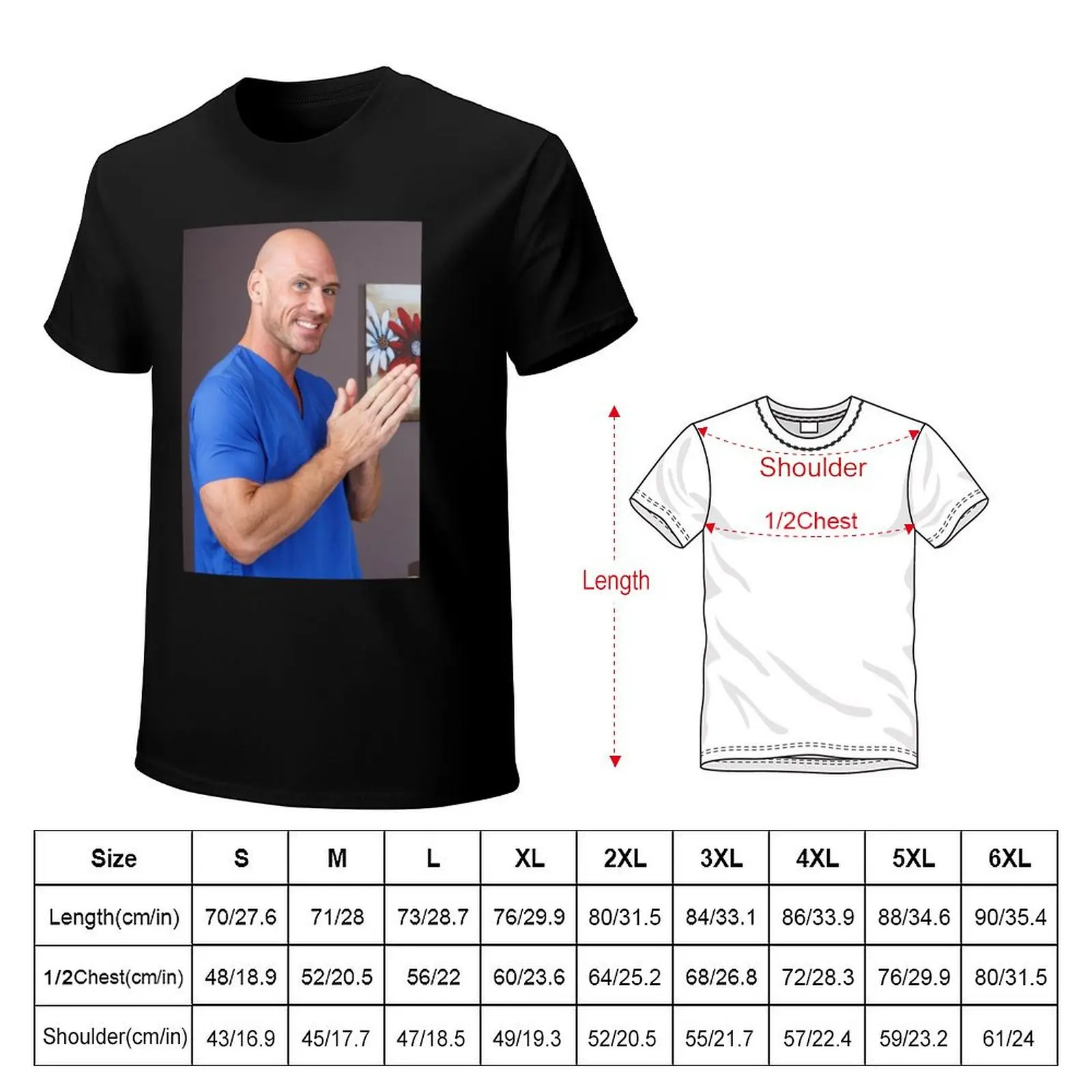 johnny sins doctorr T-Shirt custom t shirt Funny t-shirt blue archive funny costumes mens tall t shirts