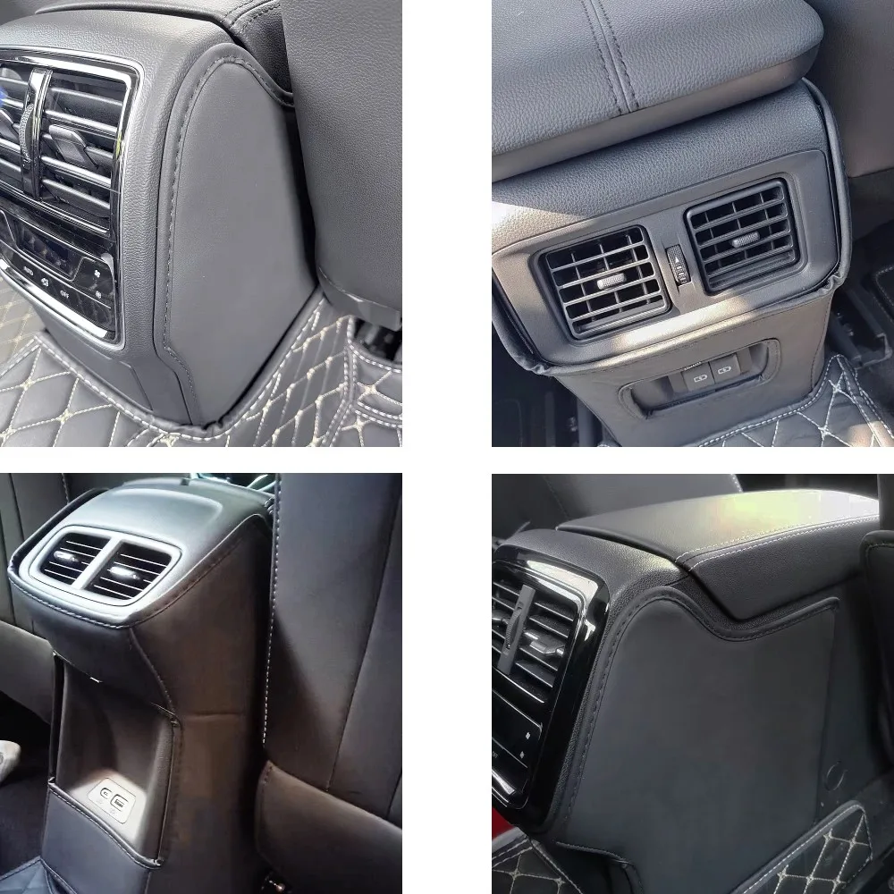 Rear Armrest Box Anti Kick Pad para Toyota Venza, Proteção de couro de microfibra, Mat, Acessórios do carro, 2022, 2023