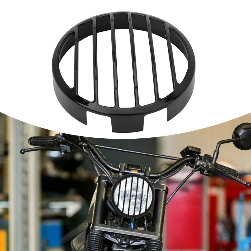 

Motorcycle Retro Front Headlight Grill Cover Fairing Mask Fork Cowl Visor Guard Protect Trim For Honda Rebel CMX 300 2017-2023