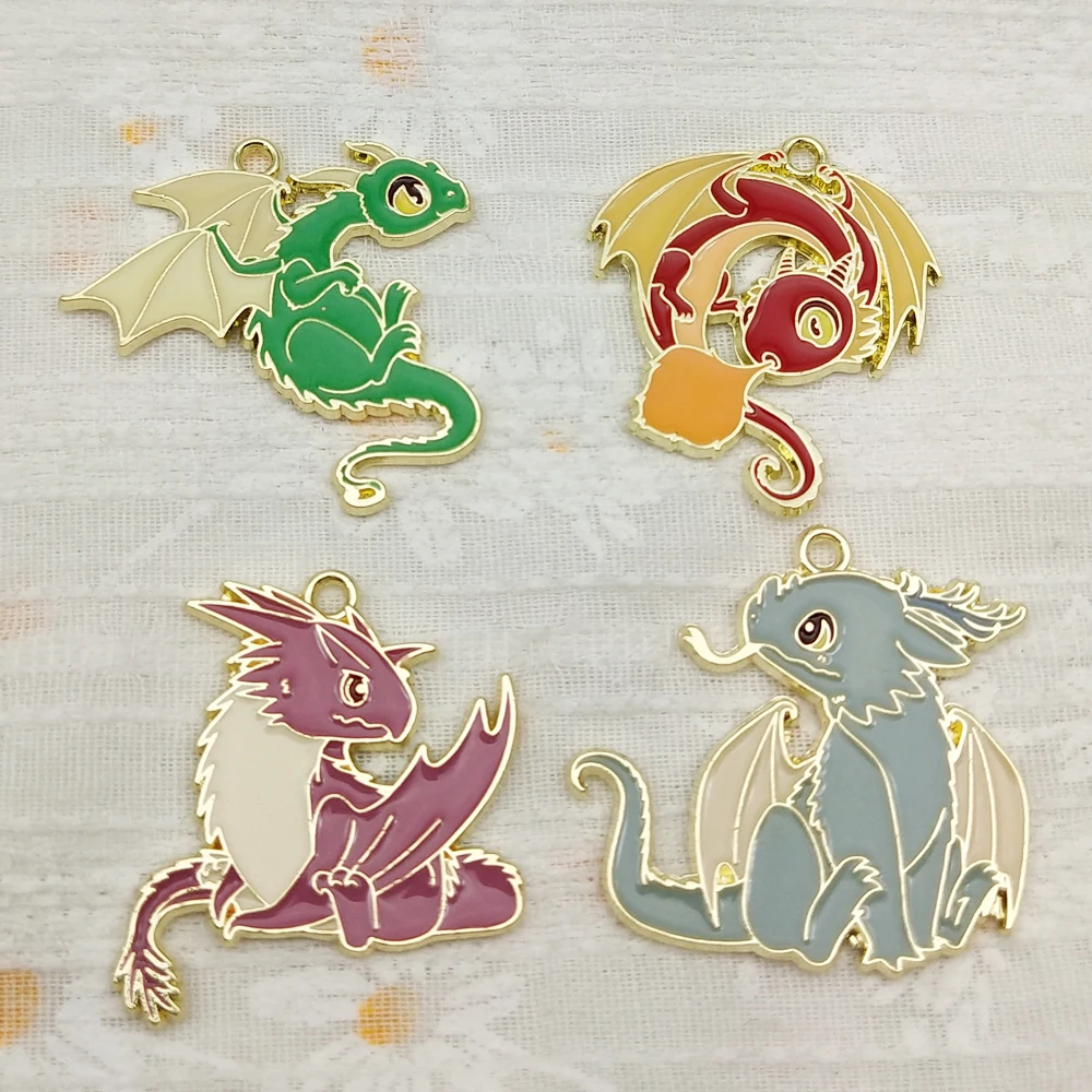 10Pcs Dragon Charm …