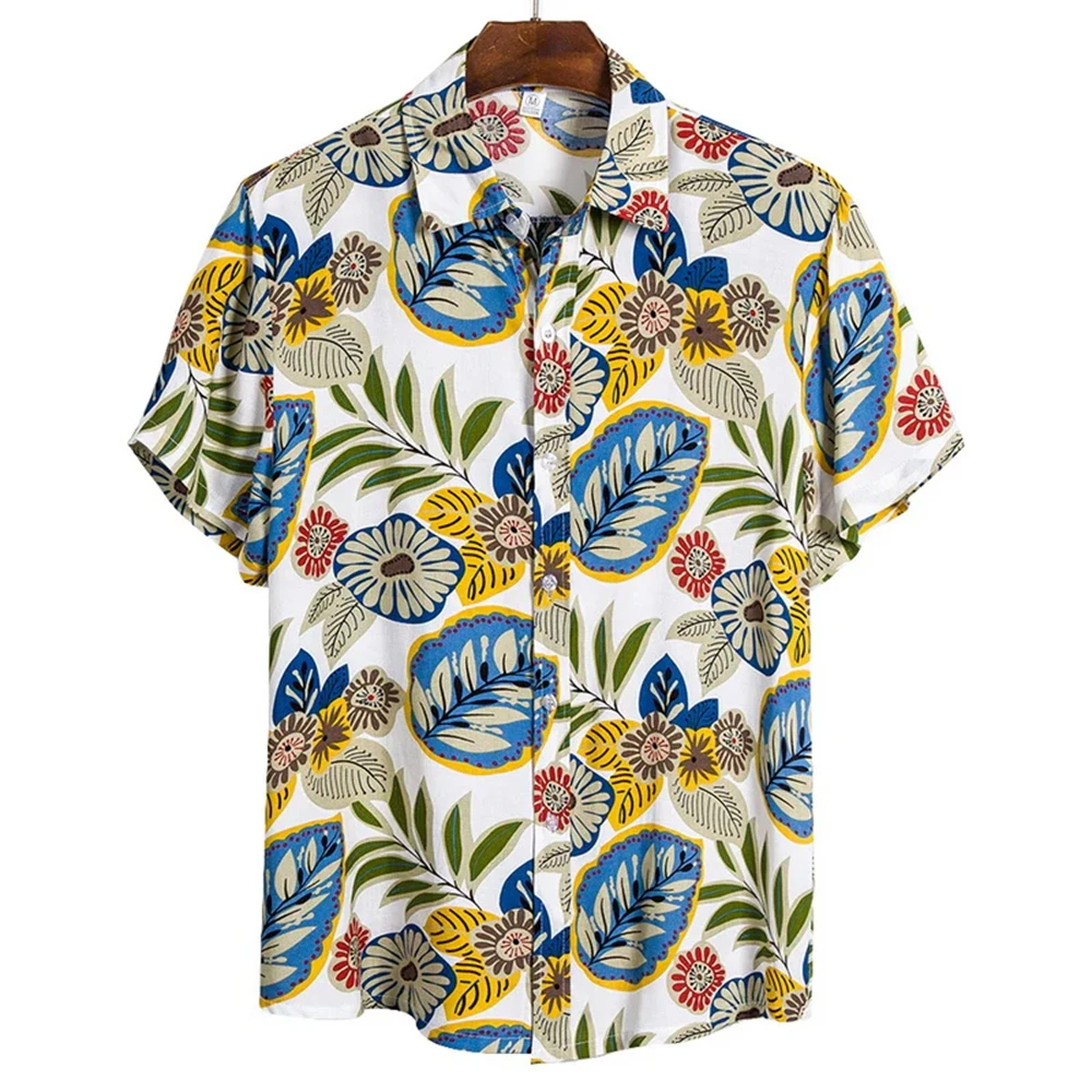 

Men's Outdoor Casual Shirt 2024 Summer New Printed Shirt Loose And Comfortable Versatile Shirt Suitable Daily Streets Beaches