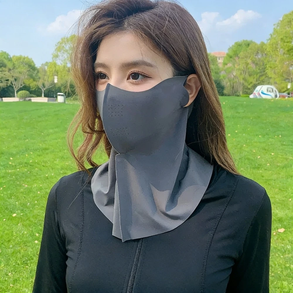 

Breathable Ice Silk Face Cover UV Sun Protection Face Shield for Outdoor Sports