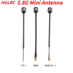 HGLRC Mini Antenna a martello a lungo raggio Mini RHCP LHCP Spin SMA IPEX MMCX angolo 5.8G 2.5dBi 150mm/87mm per RC FPV Racing Drone