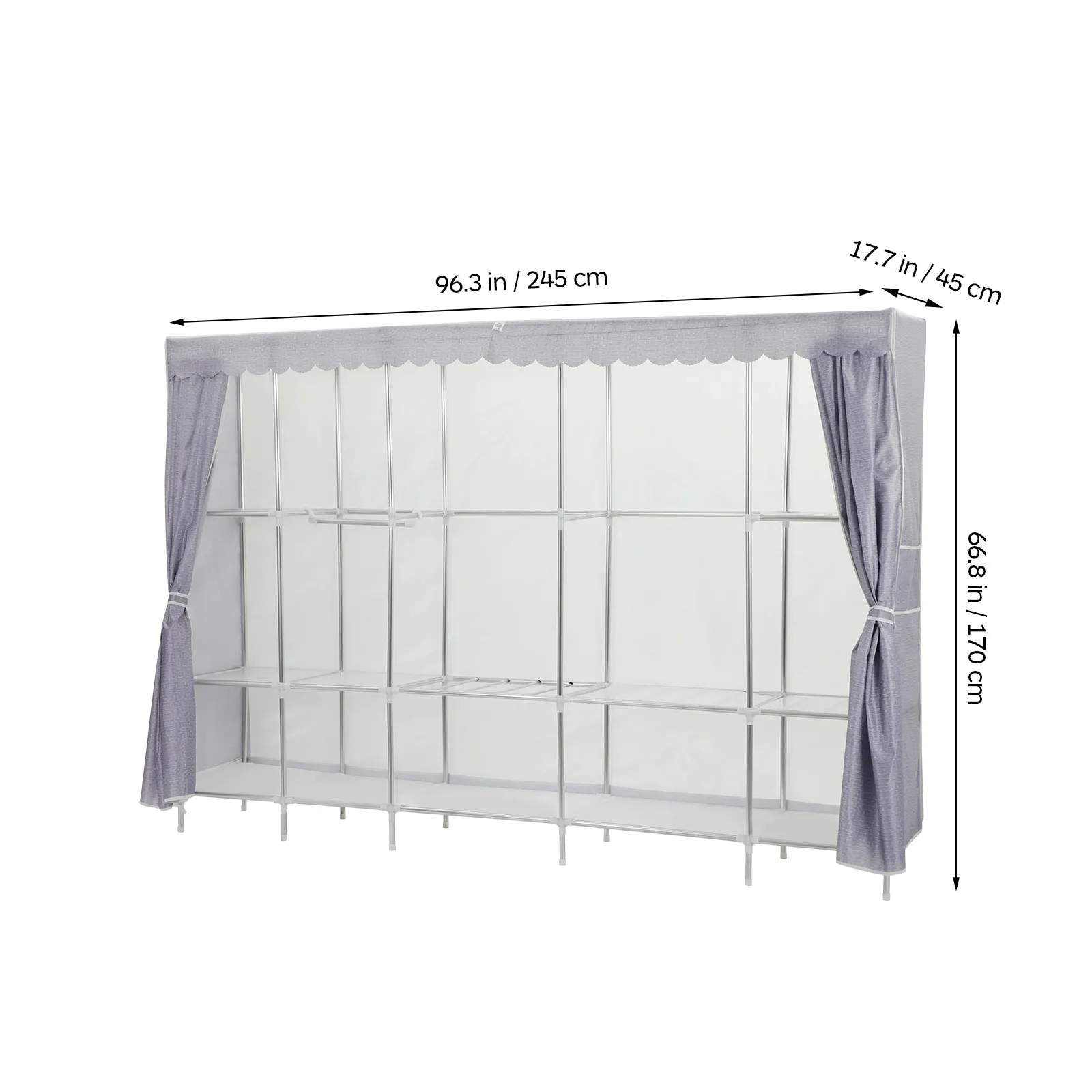 Kleiderständer mit Abdeckung,  – Wardrobe Closet Portable Fabric Cover Bewertung und Preis
