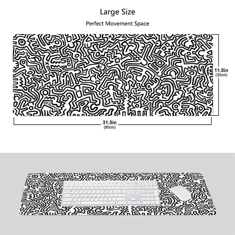 Игровой коврик для мыши с забавными рисунками аниме и граффити, игровые аксессуары, компьютерный ковер для шкафа, Офисный Компьютерный Настольный коврик, большие коврики для клавиатуры