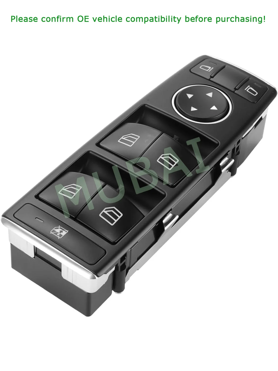 1669054300 Front Left Driver Side Master Power Window Switch - for Mercedes-Benz GLE350 / GLE400 / GLE550e / B250e 2016-2017