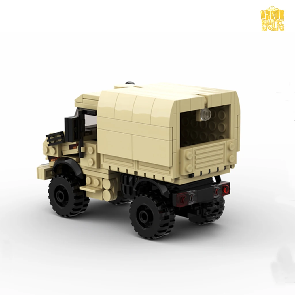 MOC XM186 German Army Truck Unim Vehicle Model With PDF Drawings Building Blocks Bricks Kids DIY Toys Birthday Christmas Gifts