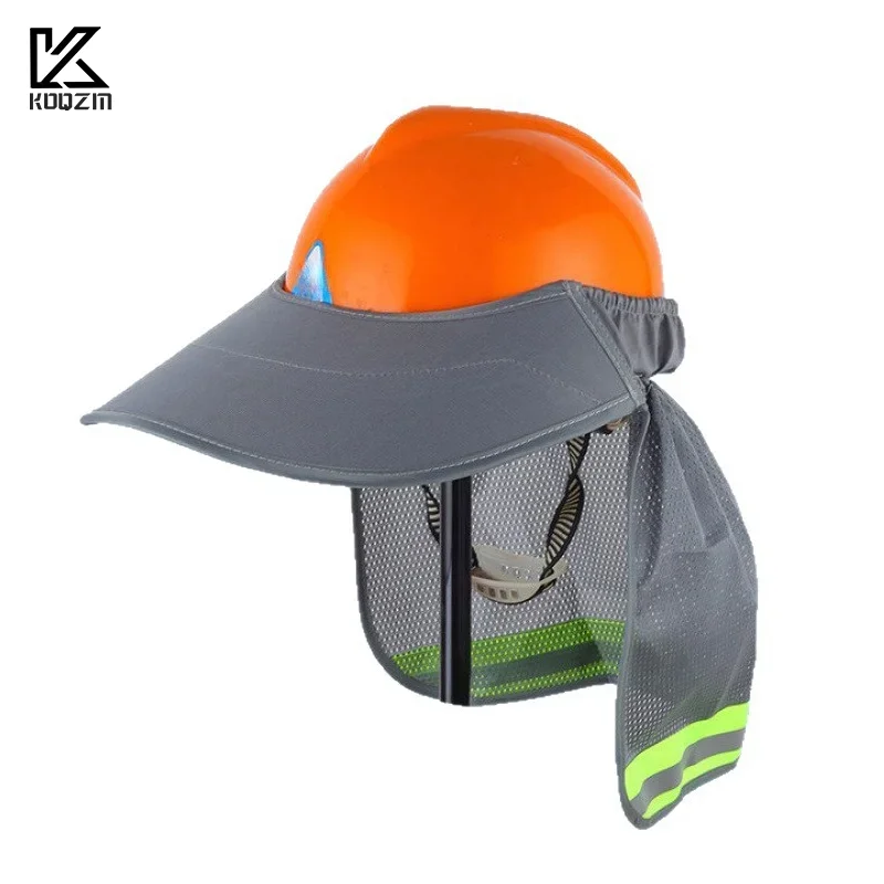

Reflective Mesh Reflective Cap Breathable Anti-UV Beach Hat Neck Protection Shawl Sunscreen Hat Safety Helmets