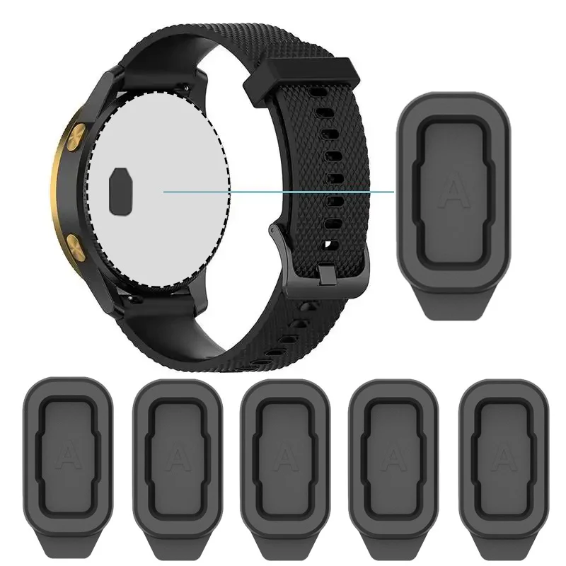 5 pçs plugue de poeira compatível para coros pace 3/2/pro apex 2/2pro/pro/apex 46mm 42mm vertix 2/2s silicone anti poeira plugues tampas capa